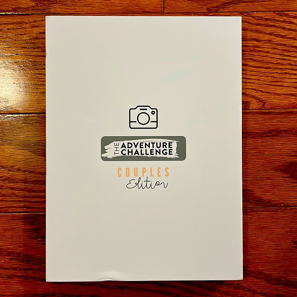 The adventure challenge book for couples. Unused